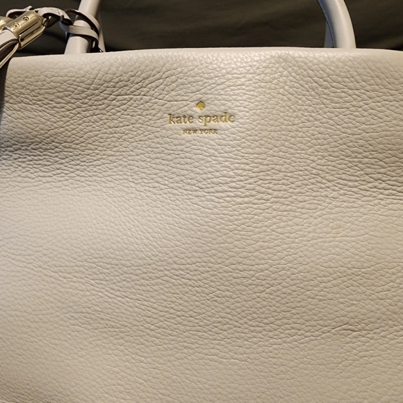 Kate Spade ATWOOD PLACE LARSON SATCHEL Light Gray - Picture 3 of 16